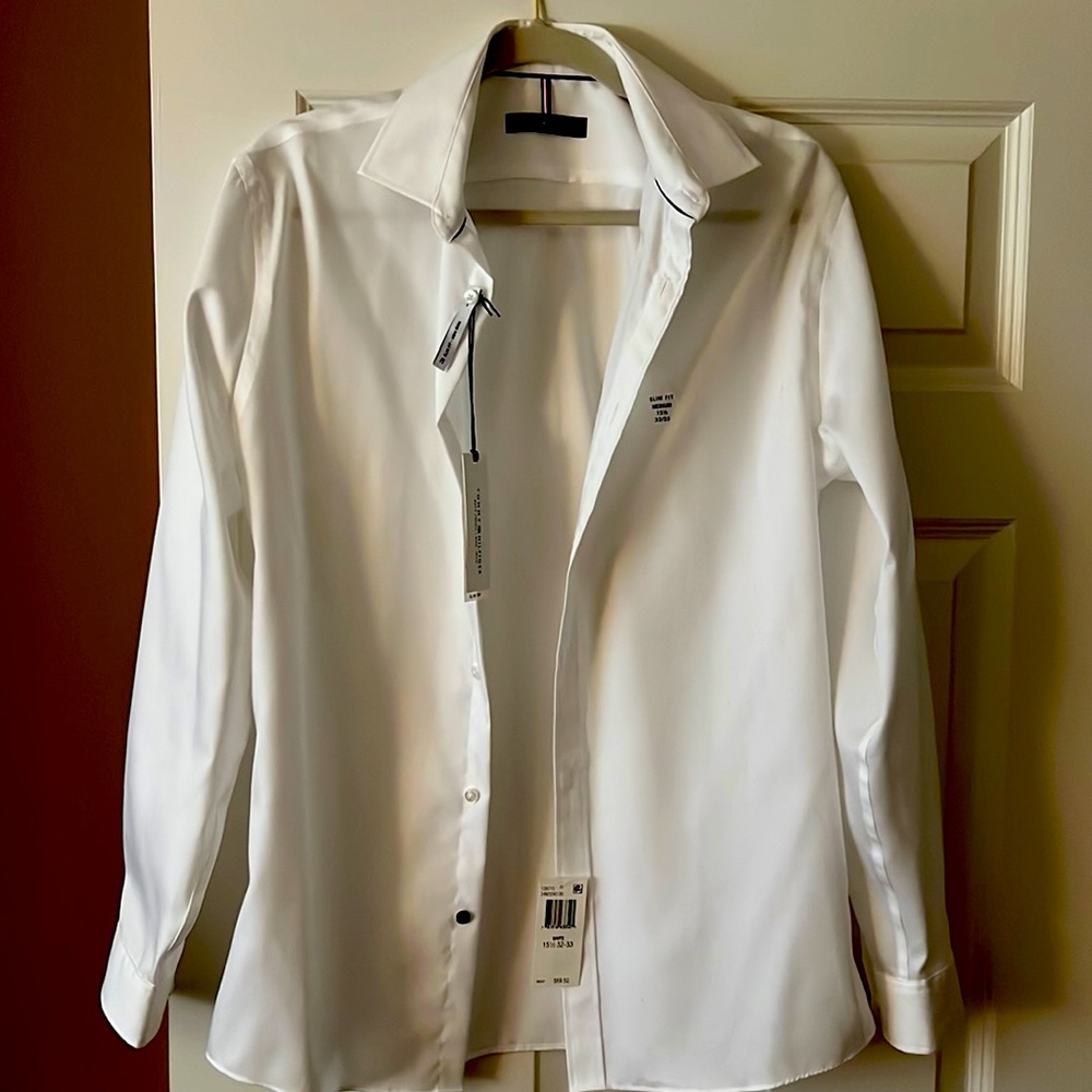 Tommy Hilfiger Slim Fit Dress Shirt 15 1/2 32 - 33